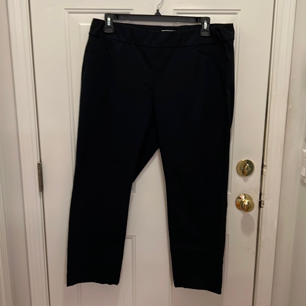 Talbots black elastic waist slacks 16W